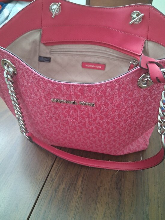 Michael Kors Handbags - Michael Kors pink tote handbag with MK logo